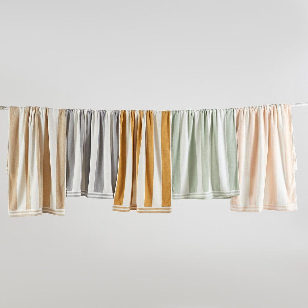 4-Pack Striped Cabana Beach Towel