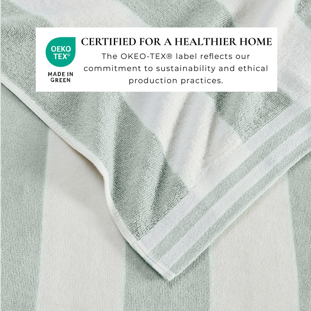 4-Pack Striped Cabana Beach Towel