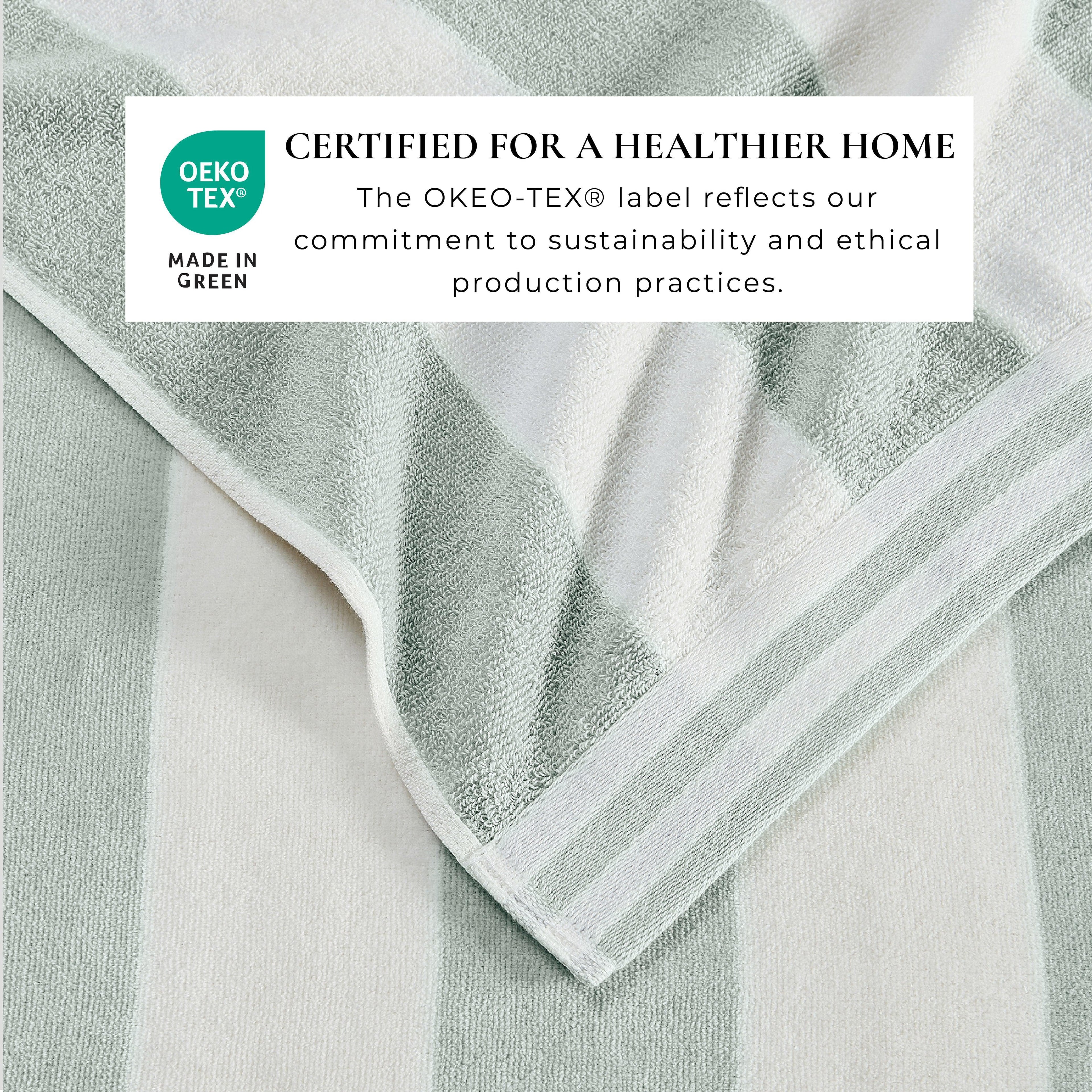 4-Pack Striped Cabana Beach Towel