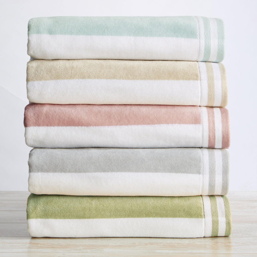 4-Pack Striped Cabana Beach Towel