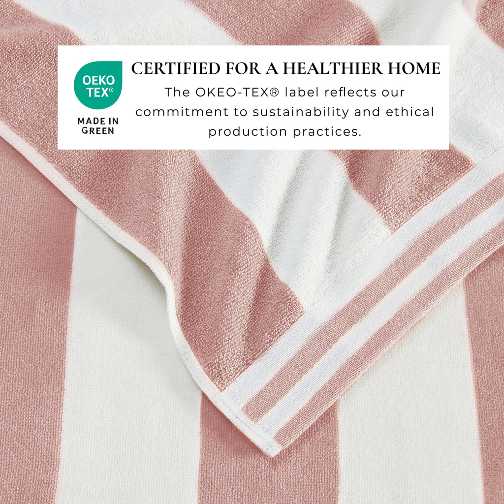 4-Pack Striped Cabana Beach Towel