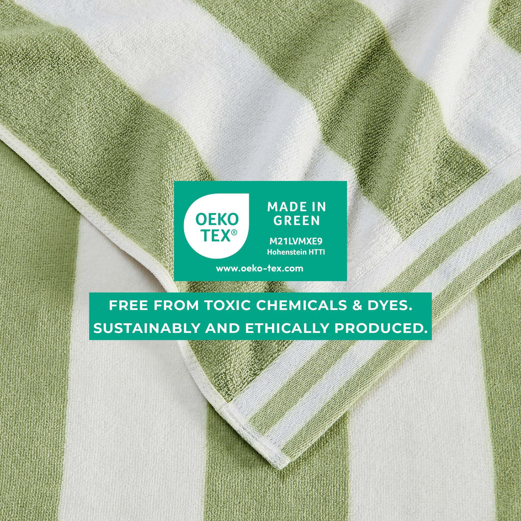 4-Pack Striped Cabana Beach Towel