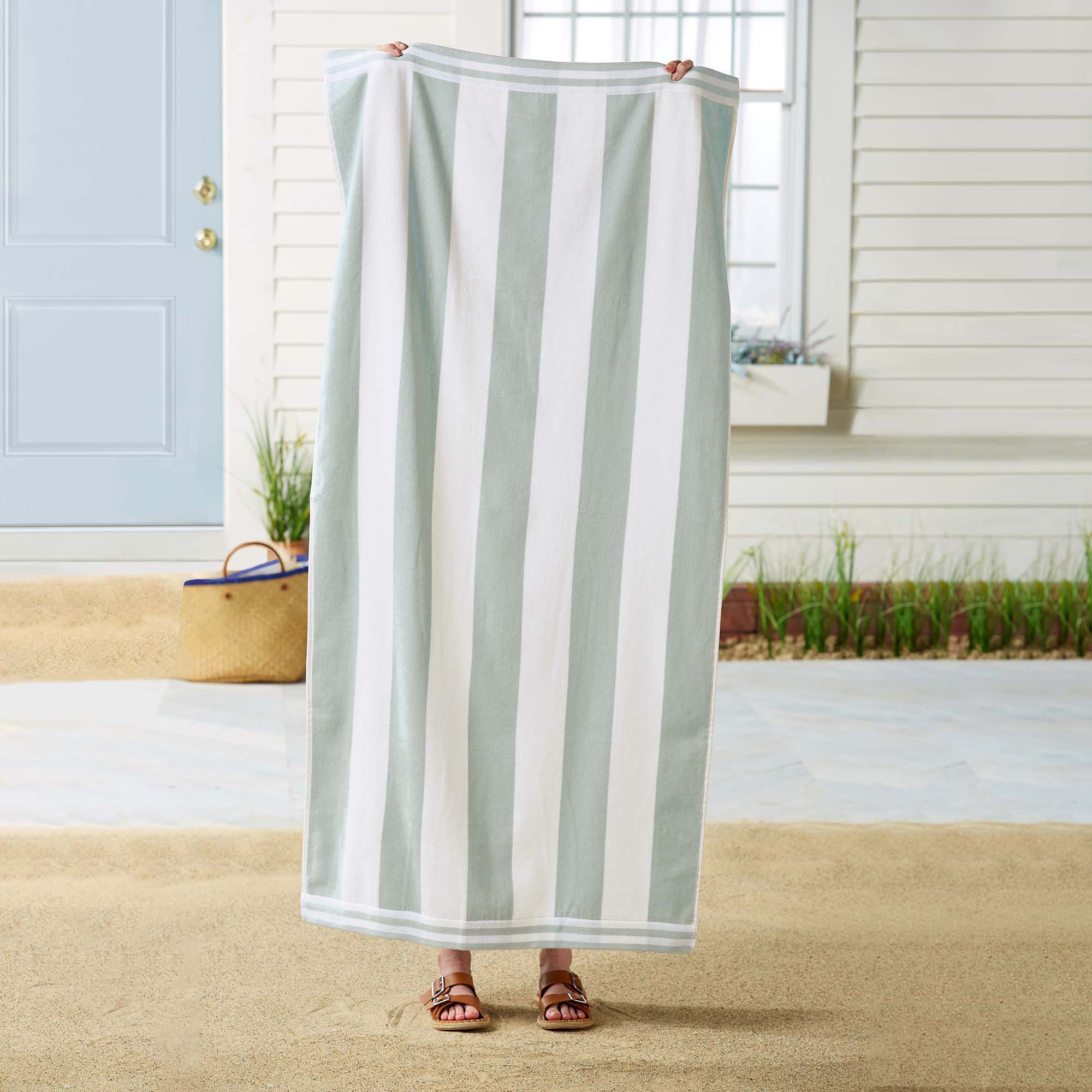 4-Pack Striped Cabana Beach Towel