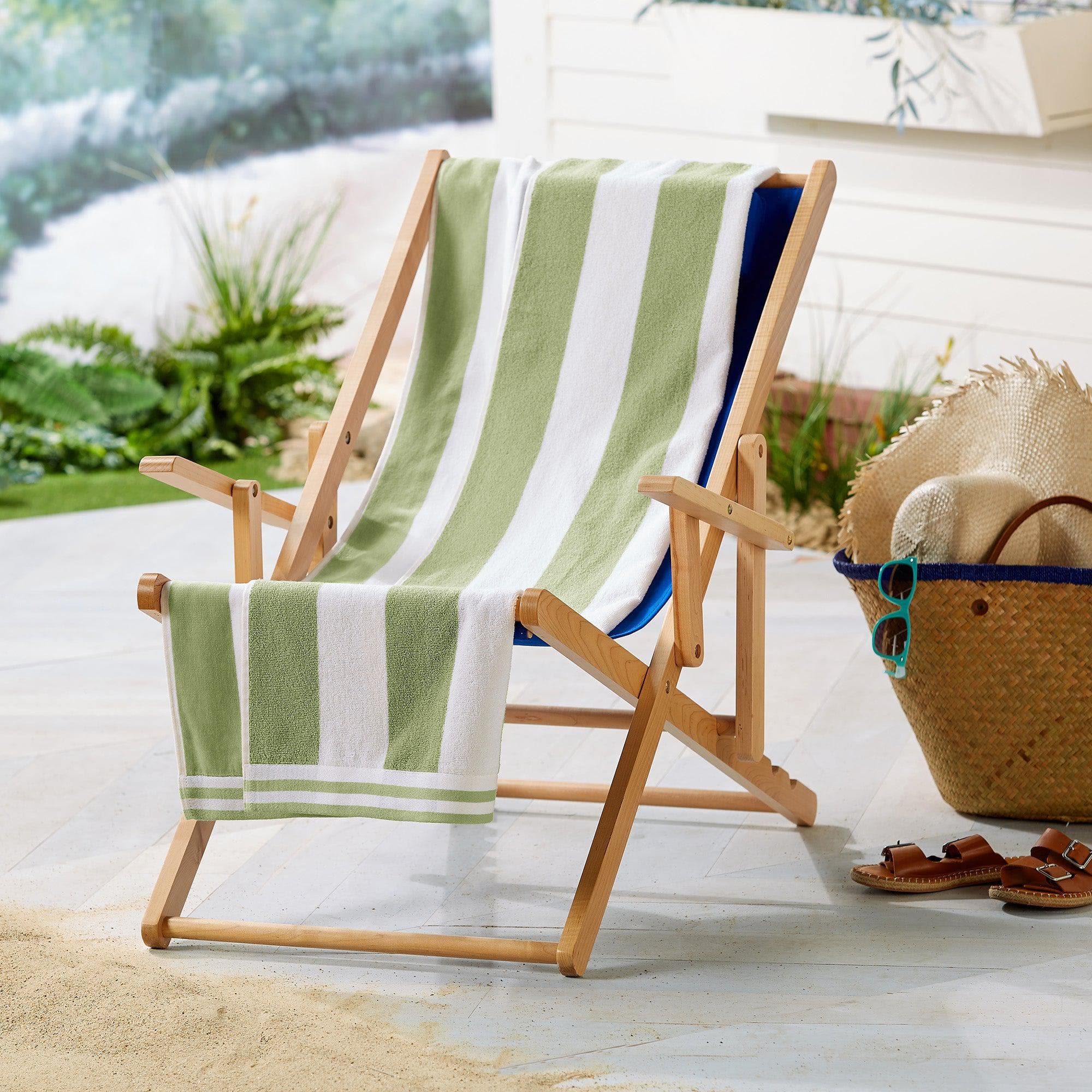 4-Pack Striped Cabana Beach Towel