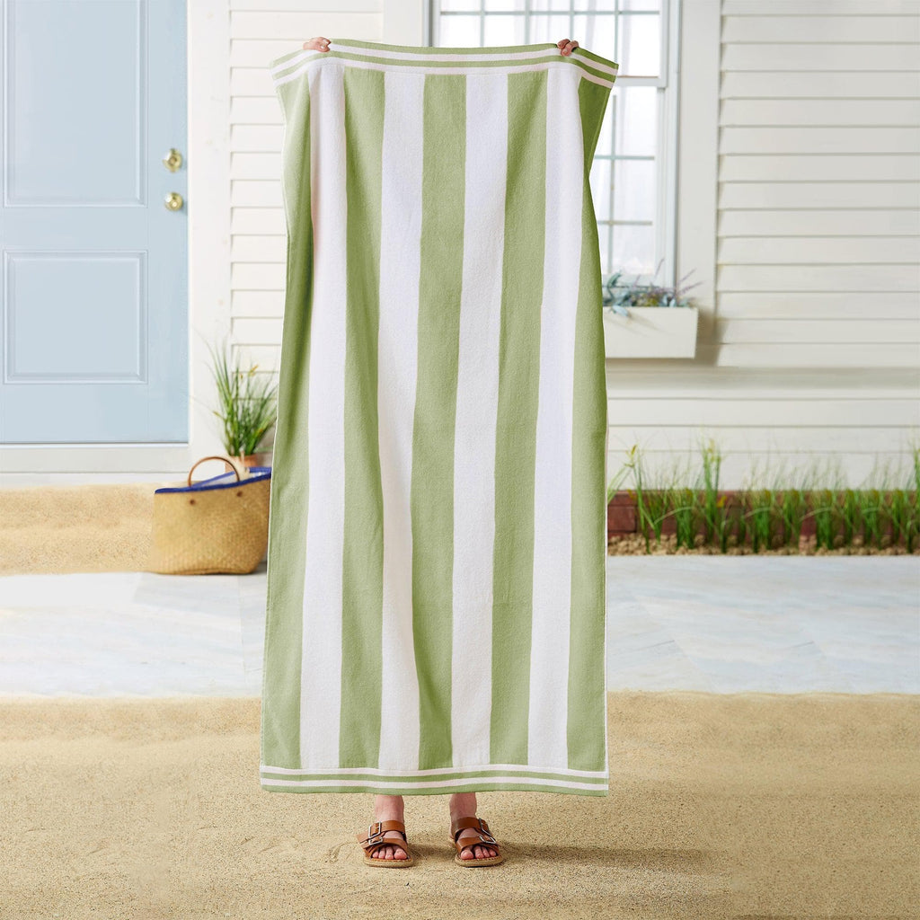 4-Pack Striped Cabana Beach Towel