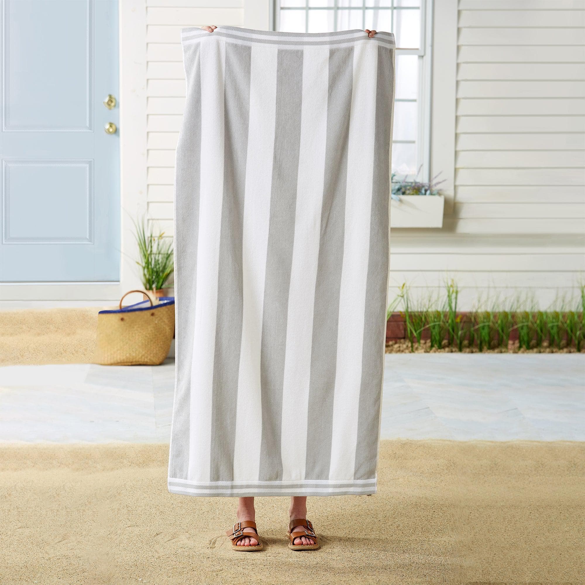 4-Pack Striped Cabana Beach Towel
