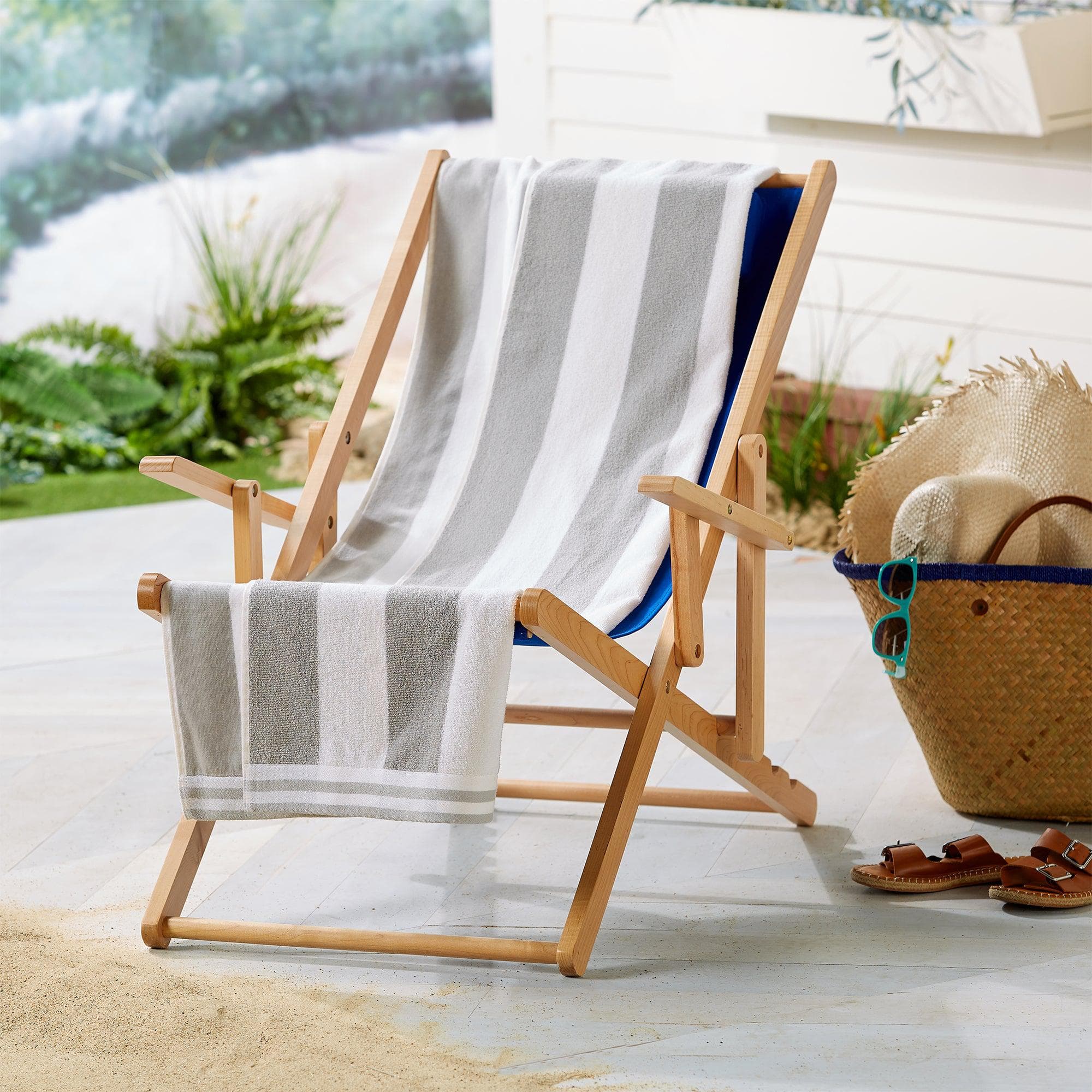 4-Pack Striped Cabana Beach Towel